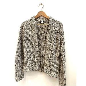 J Crew hand knit wool sweater jacket